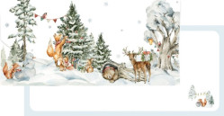 Alvarak Dárková obálka na peníze a poukázky 225519 - Lesní vánoce