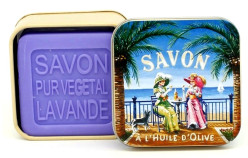 La Savonnerie Mýdlo v plechové dóze 100g - AZUROVÉ POBŘEŽÍ 1