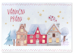 Albi Hrací přání Domečky - Vánoční přání / Kristina & David Deyl