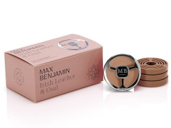 Max Benjamin Vůně do auta GIFT SET 1+4, IRISH LEATHER & OUD