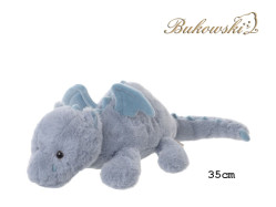 Bukowski Dráček LAYING DRAGO modrý, ležící, 35 cm