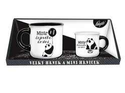 Nekupto Set hrnečků Mistr čajového a kávového umění, 1x 370ml, 1x 100ml