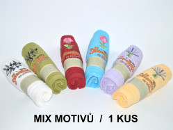 La Savonnerie RUČNÍK PRO HOSTY FIALOVÝ levandule, 33x50cm