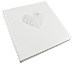 Fotoalbum klasické na růžky Goldbuch 08080 LOVE srdce s texty