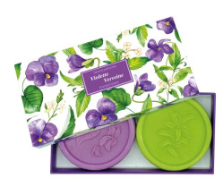 Esprit Provence Dárková sada mýdel 2x 100g (Fialka, Verbena)