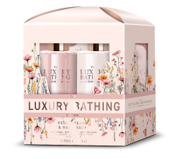 Grace Cole Peony, Peach & Raspberry, sada péče o tělo, 3dílná