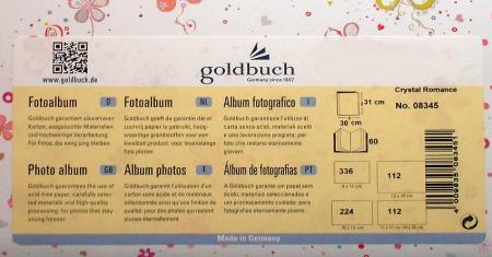 detail Fotoalbum klasické na růžky 60stran Goldbuch 08345 CRYSTAL ROMANCE