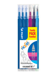 Náplň Pilot Frixion Ball/Clicker 0,7mm MIX PASTELOVÝ, 6 ks