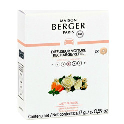 Maison Berger Náplň vůně do auta LADY FLOWER, 2ks