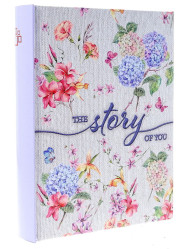 Fotoalbum 10x15/200 B46200S Gedeon FLOWER STORY modré