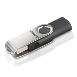 Hama rotate FlashPen, USB 2.0, 16GB, black, 40X