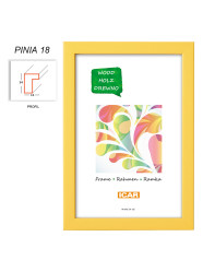 Rámeček dřevěný Icar PINIA 18 15x20 žlutý