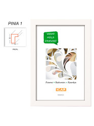 Rámeček dřevěný Icar PINIA 01 18x24 bílý