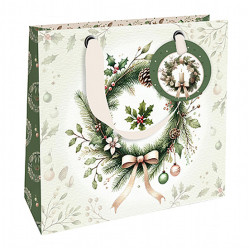 Nekupto Dárková taška ULIS - Vánoční věnec