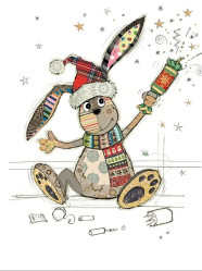 Luxusní přání GC005 BUG ART - CRACKE BUNNY