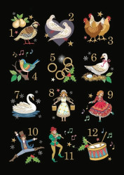 Luxusní přání MC060 BUG ART - TWELVE DAYS