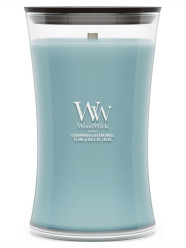 Vonná svíčka WoodWick Cedarwood & Ocean Moss, velká 609 g