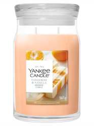 Yankee Candle TANGERINE & VANILLA, signature velká svíčka 567g