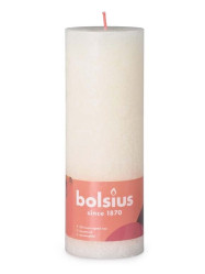 Bolsius Rustic Shine Válec 68x190mm Soft Pearl, krémová svíčka