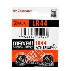 detail Baterie alkalické MAXELL - LR44, 1,5V, 2ks