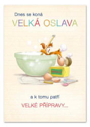 Ditipo Hrací přání VAŘILI JSME KAŠI / Jiří Helekal (béžové)