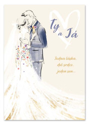 Ditipo Hrací přání svatební TY & JÁ / Kryštof (béžové)