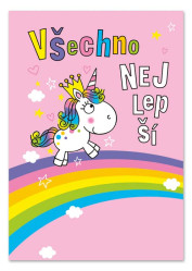 Ditipo Hrací přání Všechno nejlepší Junicorn / Míša Růžičková