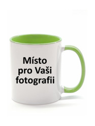 Fotohrnek COMBO Světle zeleno-bílý 1x foto 300ml