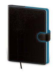 Helma 365 Denní diář A5 Flip 2026 - černo/modrý