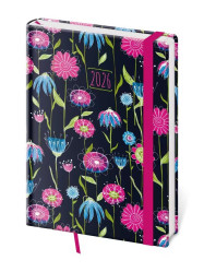 Helma 365 Denní diář A5 2026 Vario - Fragrance s gumičkou