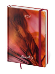 Helma 365 Denní diář A5 2026 Vario - Matragi Red s gumičkou