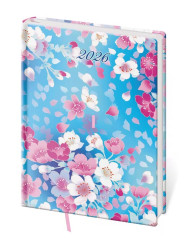 Helma 365 Denní diář B6 2026 Vario Lyra - Blossom