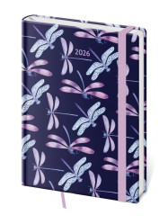 Helma 365 Týdenní diář A5 2026 Vario - Dragonfly s gumičkou