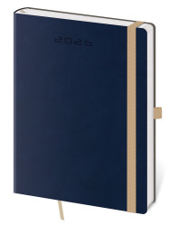 Helma 365 Týdenní diář B6 2026 - Flexies tmavě modrý s poutkem