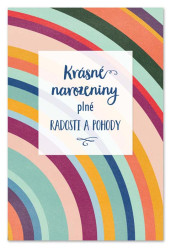 Ditipo Blahopřání GK - KRÁSNÉ NAROZENINY (pruhy)