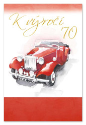 Ditipo Blahopřání - K VÝROČÍ 70.tiny, auto