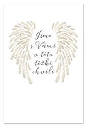Ditipo Blahopřání H - Kondolence JSME S VÁMI (křídla)