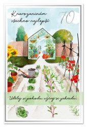 Ditipo Blahopřání - K VÝROČÍ 70tiny (zahrada)