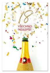 Ditipo Blahopřání - K VÝROČÍ 18tiny (sekt)