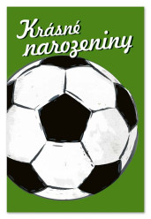 Ditipo Blahopřání HK - Krásné narozeniny (fotbalový míč)