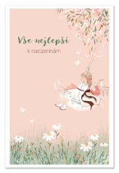 Ditipo Blahopřání HK - Vše nejlepší k narozeninám (holčička na houpačce)