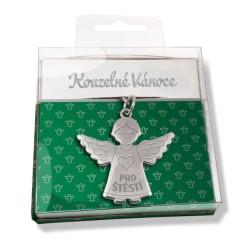 Nekupto Dárková klíčenka Anděl - Kouzelné Vánoce