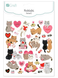 DP Craft Samolepky DPNK-137 ZAMILOVANÉ KOČIČKY