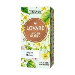 LOVARÉ - 24 sáčků LINDEN GARDEN, bylinný čaj, 24x 1,5g