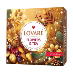 LOVARÉ 60 čajový sáčků - FLOWERS & TEA, Vánoční limitovaná edice