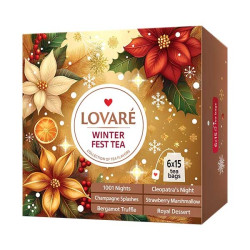 LOVARÉ 6x 15 čajových sáčků WINTER FEST TEA, limitovaná edice