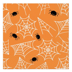 Ubrousky papírové PAW Halloween oranžové, 33x33cm, 20ks