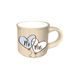 Nekupto Mini hrneček na espresso - MR & MRS, 100ml