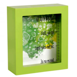Albi Pokladnička v rámečku JSI V BALÍKU, 14x16x5,5cm