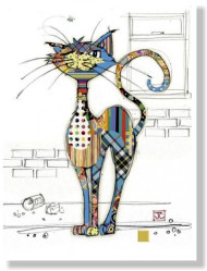 Luxusní přání G003 BUG ART - COLA CAT